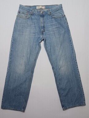 Y2K 2009 Levi's 569 Loose Straight Jeans 34X32 Medium Wash Denim